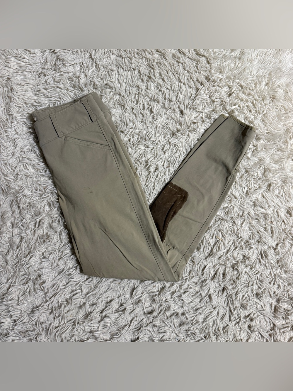 Women’s Size 26L Tan Tailored Sportsman Knee Patch Horseback Riding Breeches